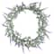16" White LED Lighted White & Purple Lavender Artificial Spring Wreath